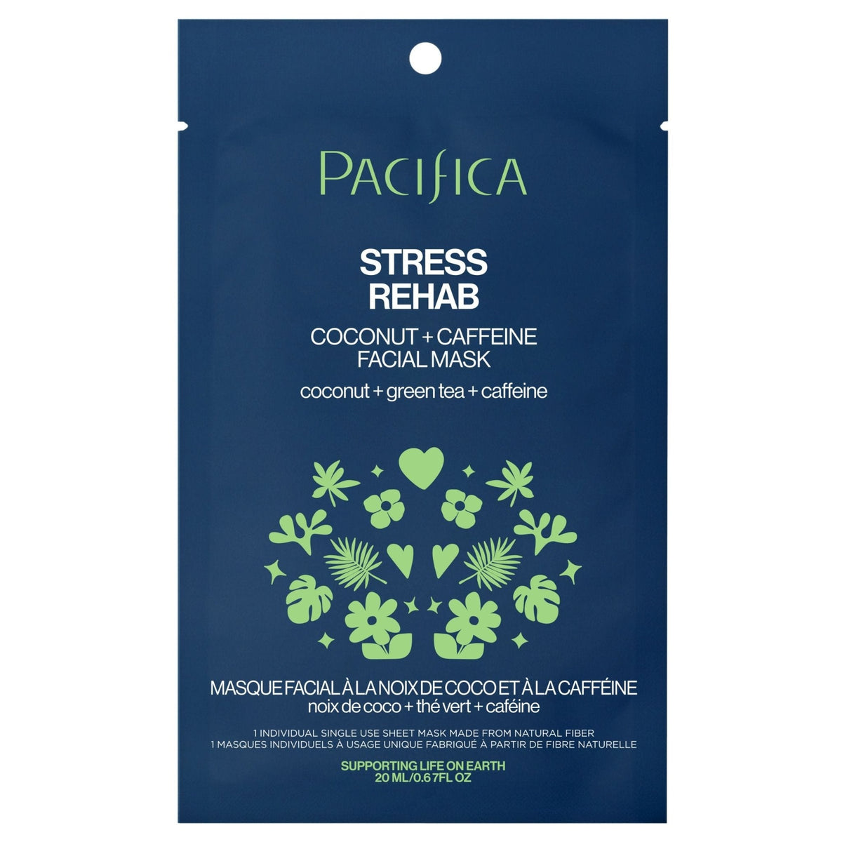 Stress Rehab Coconut & Caffeine Facial Mask