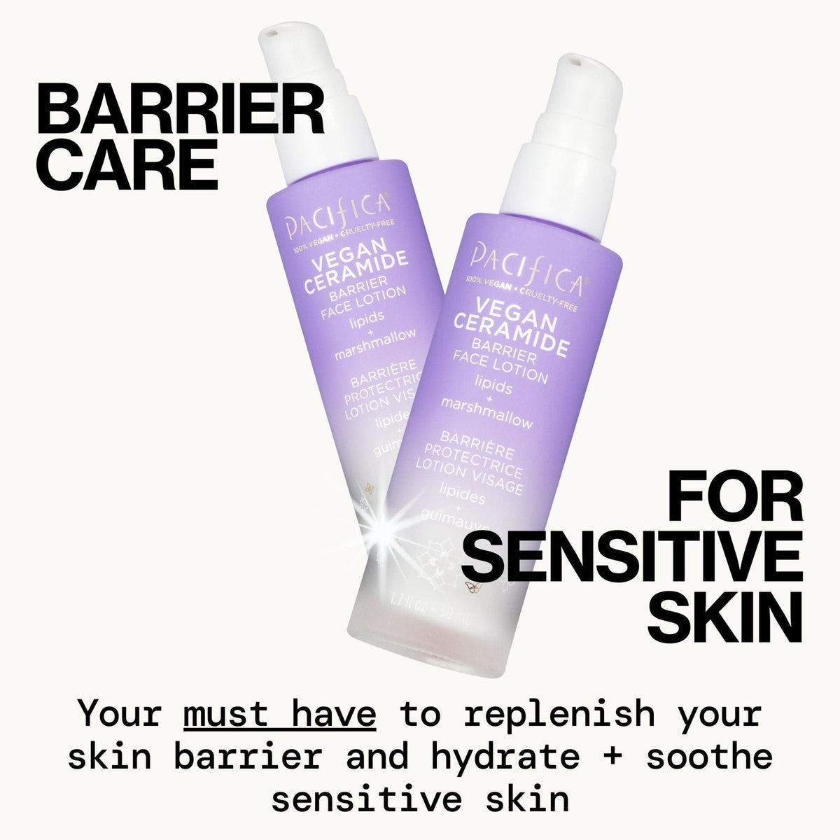 Vegan Ceramide Barrier Face Lotion